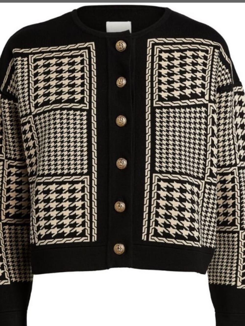 Sandro Jules Houndstooth Cardigan - Picture 3 of 5